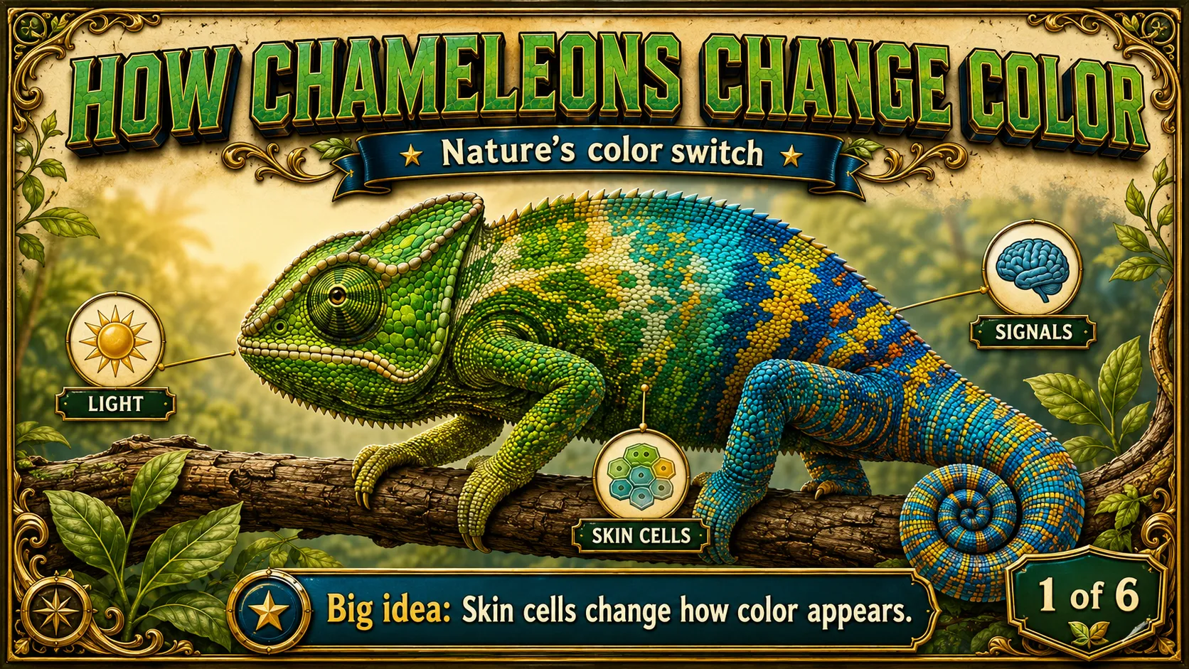 How Chameleons Change Color carousel slide 1