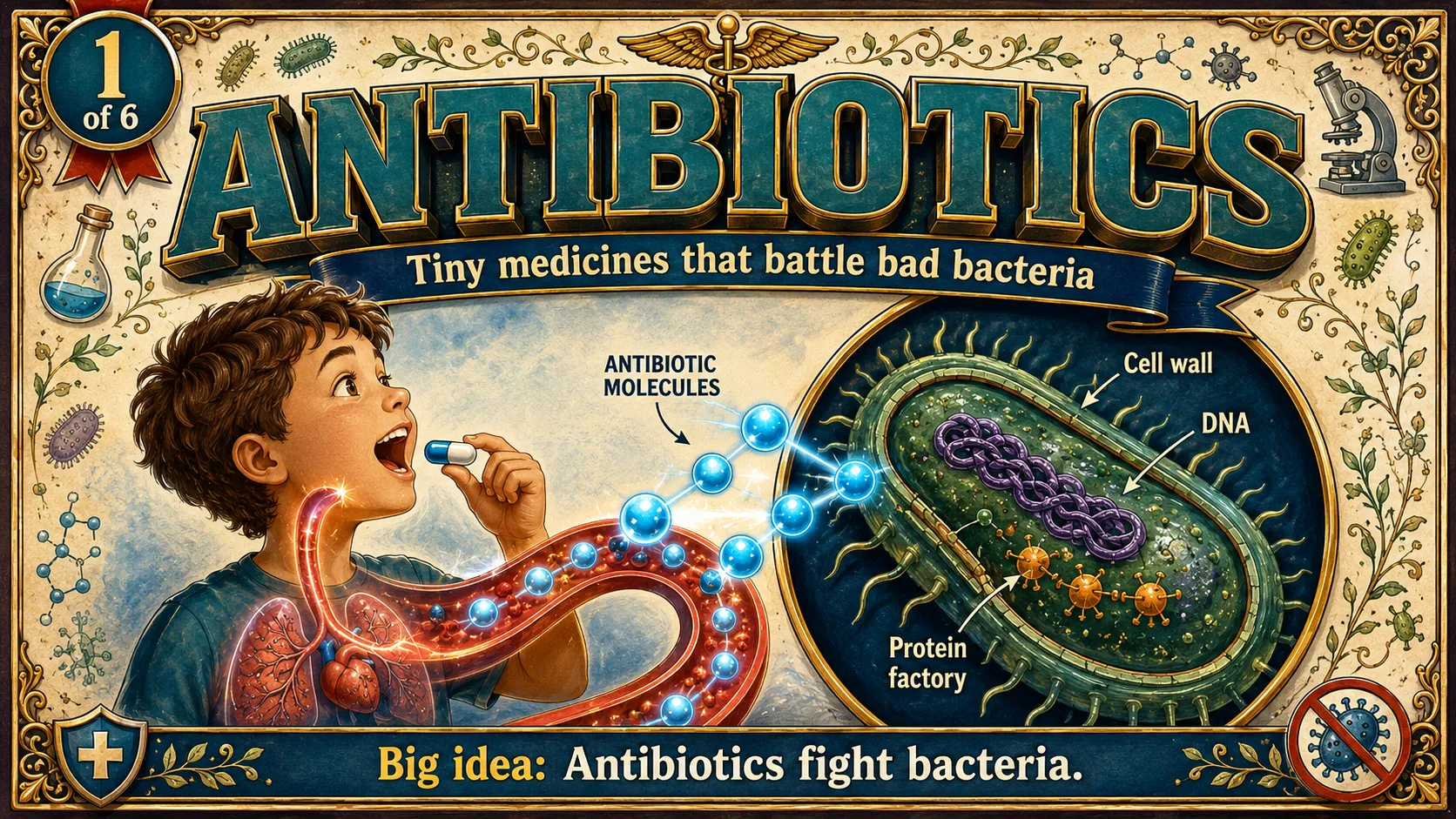 How Antibiotics Work carousel slide 1