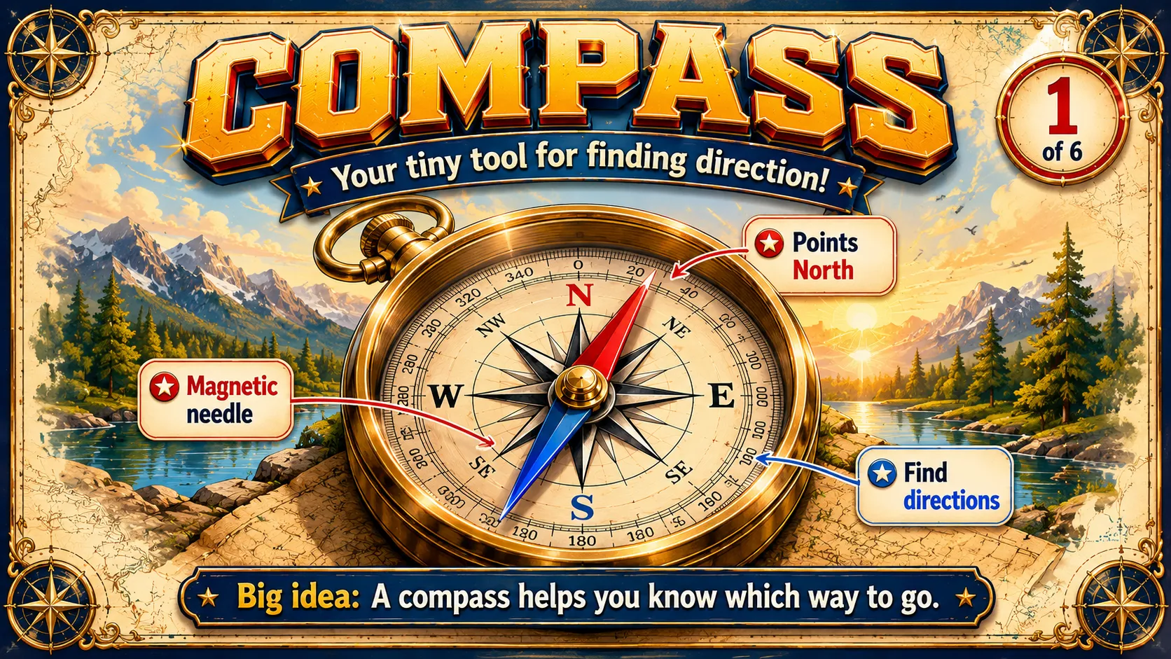 How a Compass Works carousel slide 1