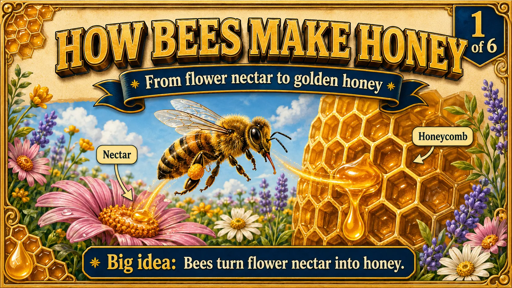How Bees Make Honey carousel slide 1