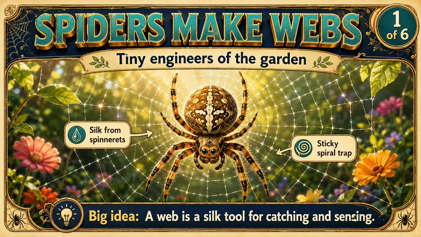 How Spiders Make Webs carousel slide 1