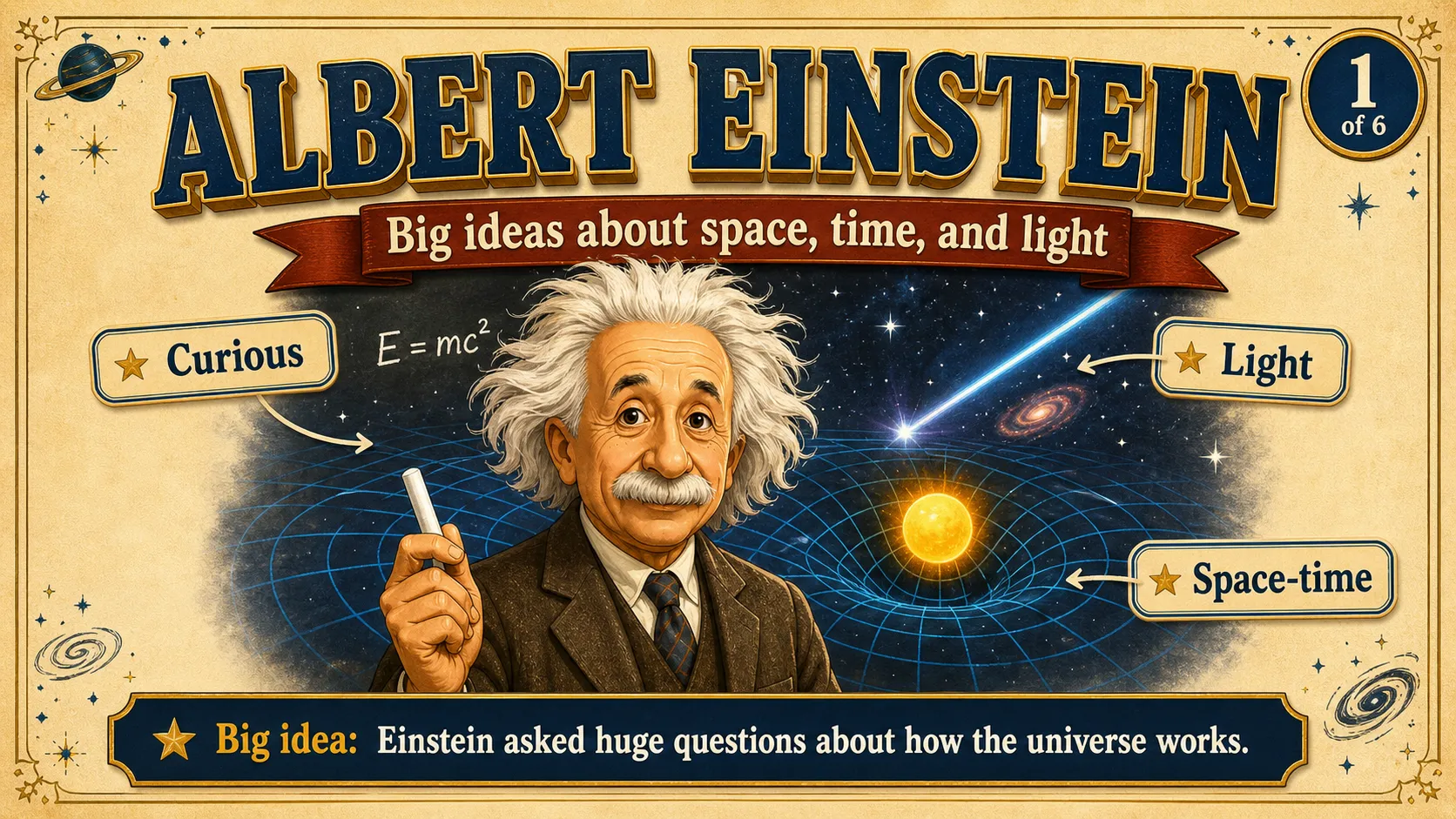 Albert Einstein carousel slide 1
