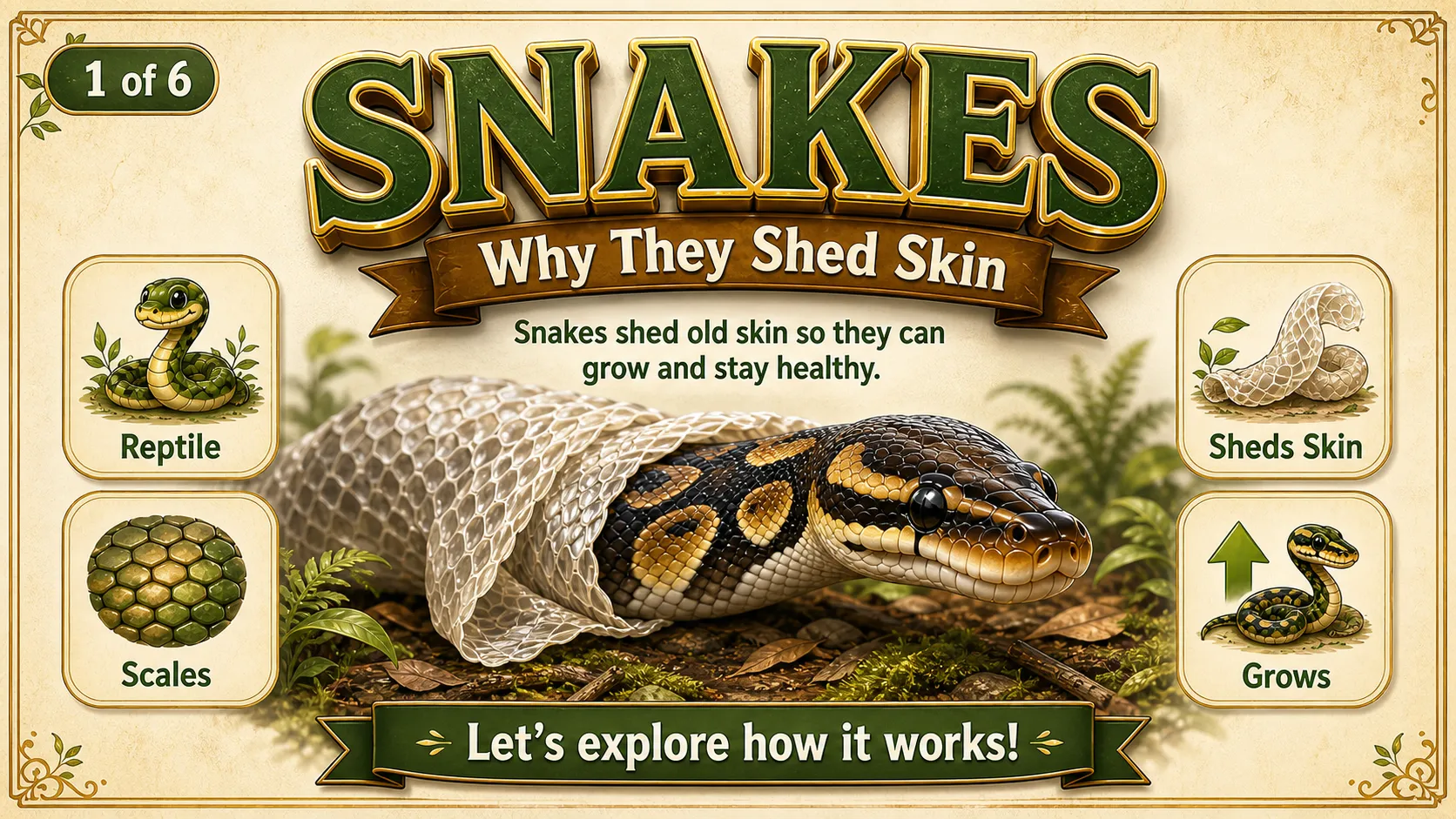 Snakes: Why They Shed Skin carousel slide 1