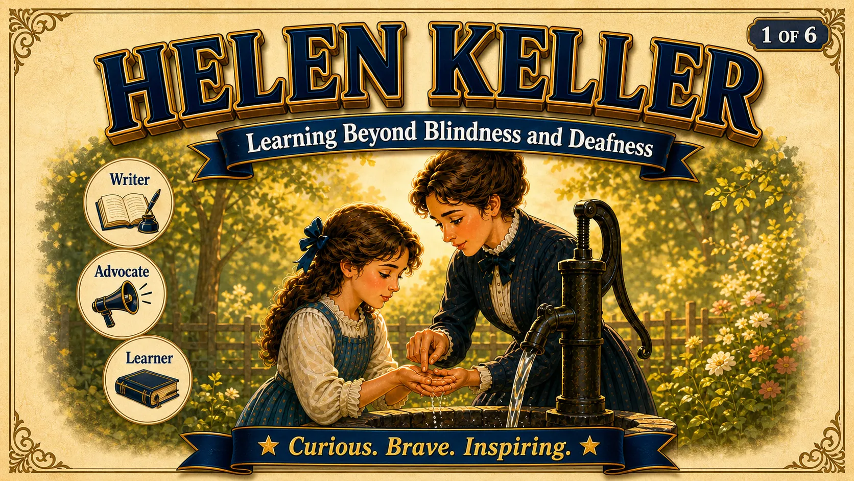 Helen Keller carousel slide 1