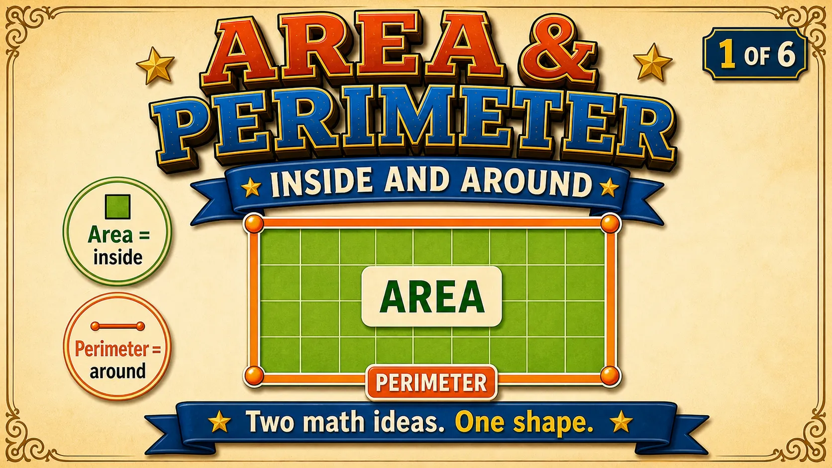 Area & Perimeter: Inside and Around carousel slide 1