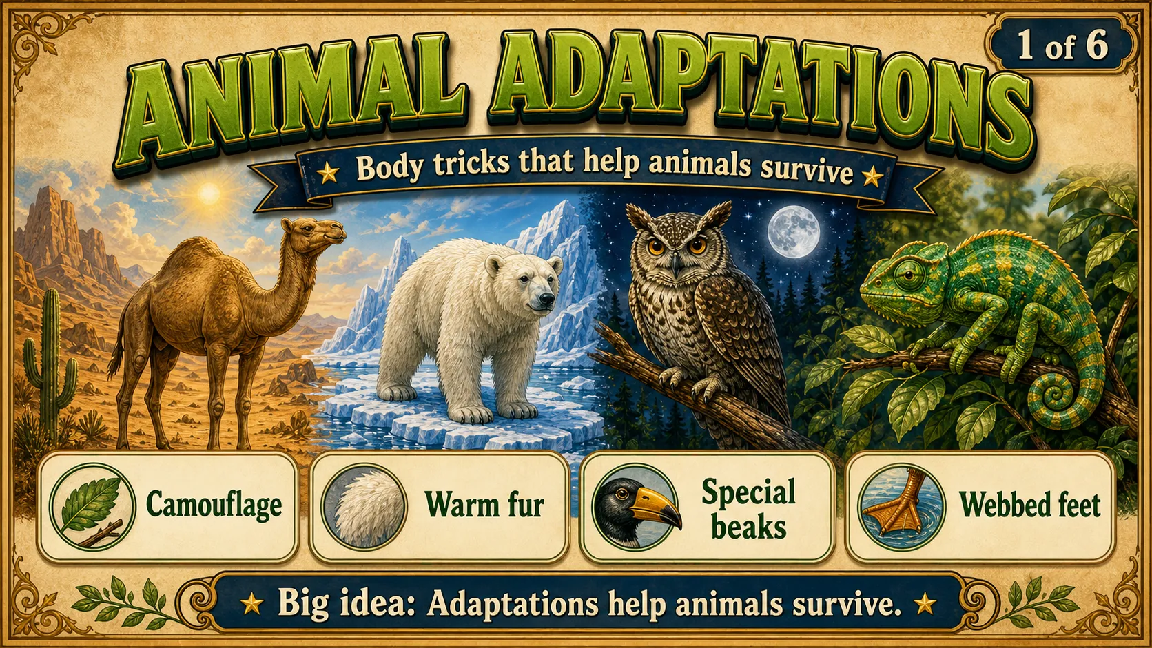 Animal Adaptations carousel slide 1