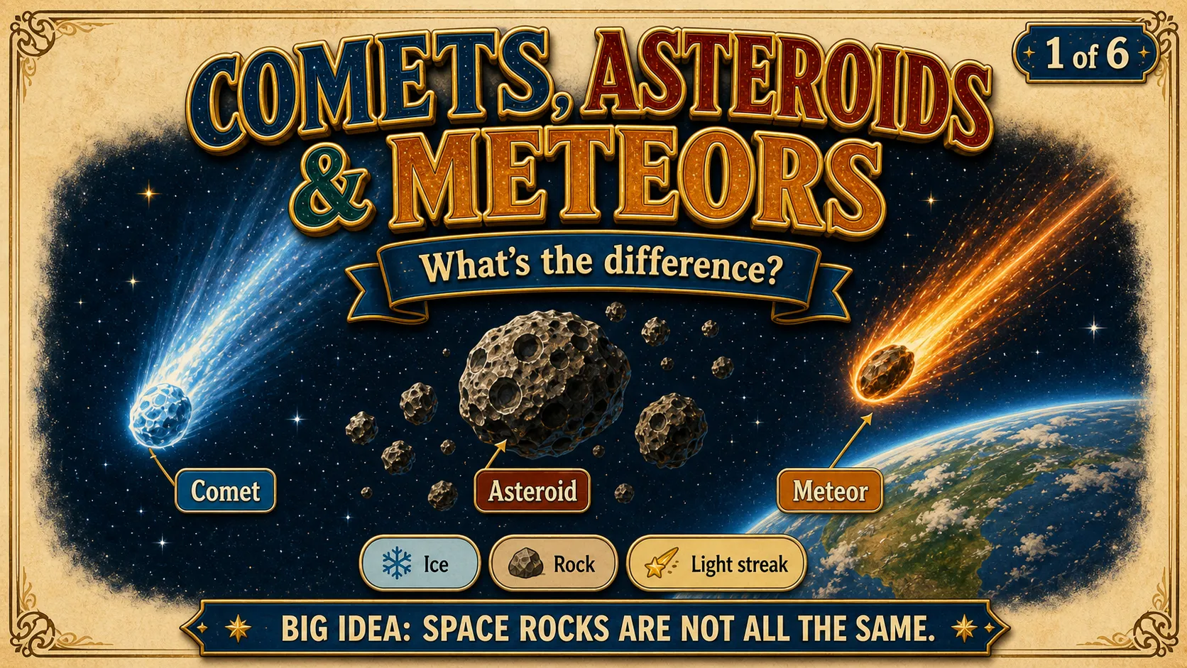 Comets, Asteroids & Meteors carousel slide 1
