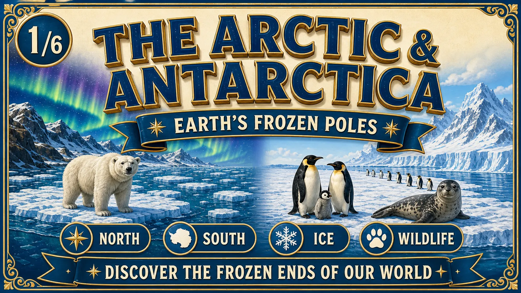 The Arctic & Antarctica carousel slide 1
