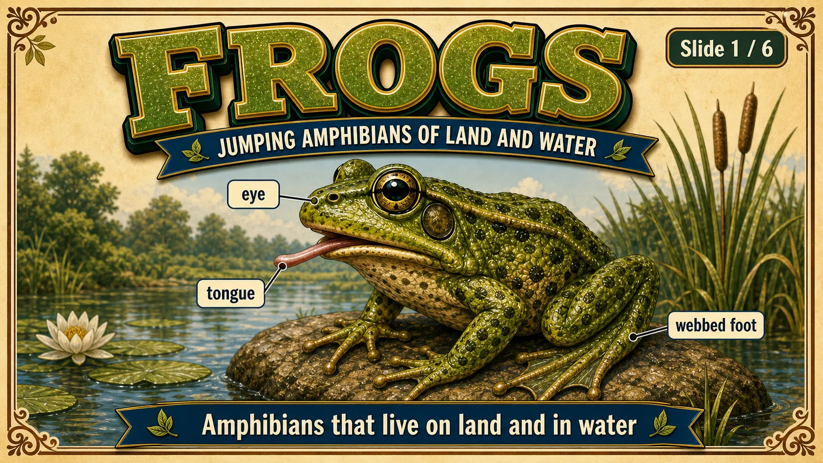 Frogs carousel slide 1
