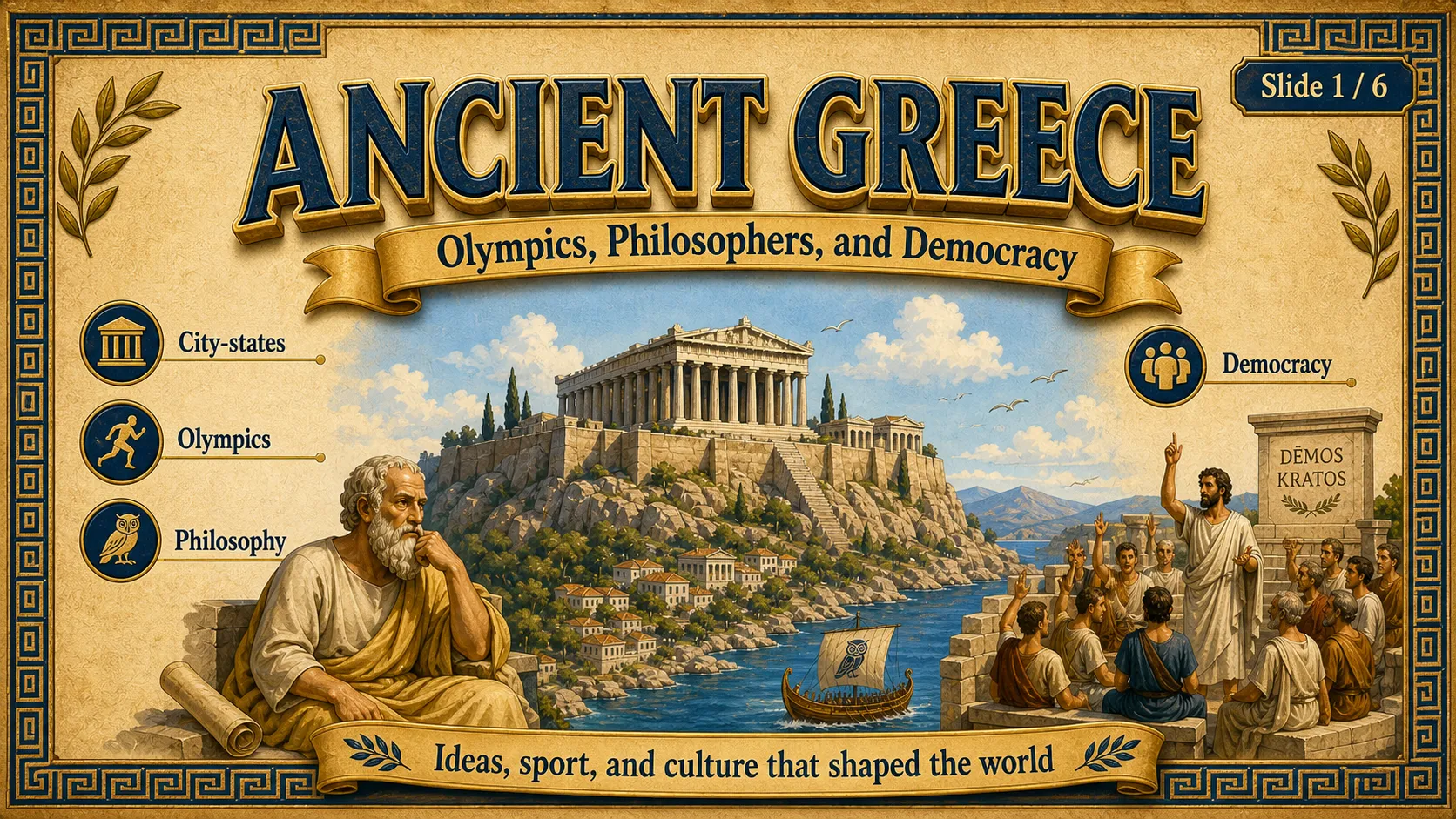 Ancient Greece carousel slide 1